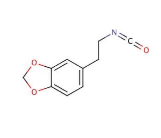 3,4-Methylenedioxyphenethyl isocyanate (CAS 62334-09-2) - chemical structure image