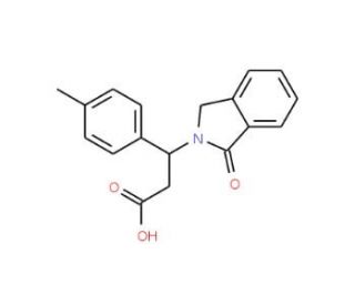 3-(4-Methylphenyl)-3-(1-oxo-1,3-dihydro-2H-isoindol-2-yl)propanoic acid - chemical structure image