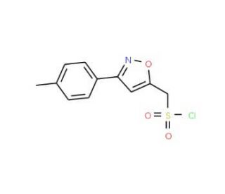 [3-(4-methylphenyl)isoxazol-5-yl]methanesulfonyl chloride - chemical structure image