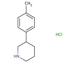 3-(4-Methylphenyl)piperidine hydrochloride - chemical structure image
