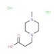 3-(4-methylpiperazin-1-yl)propanoic acid dihydrochloride (CAS 59695-29-3) - chemical structure image