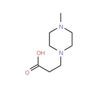 3-(4-Methylpiperazin-1-yl)propionic acid (CAS 55480-45-0) - chemical structure image