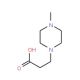 3-(4-Methylpiperazin-1-yl)propionic acid (CAS 55480-45-0) - chemical structure image
