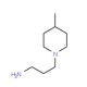 3-(4-methylpiperidin-1-yl)propan-1-amine 的分子结构, CAS编号: 6241-30-1 3-(4-methylpiperidin-1-yl)propan-1-amine (CAS 6241-30-1) - chemical structure image