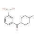 3-(4-methylpiperidine-1-carbonyl)phenylboronic acid (CAS 850567-30-5) - chemical structure image