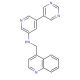 3-(4-Methylquinolinylamino)-5-(3-pyrimidinyl)pyridine (CAS 1076198-59-8) - chemical structure image