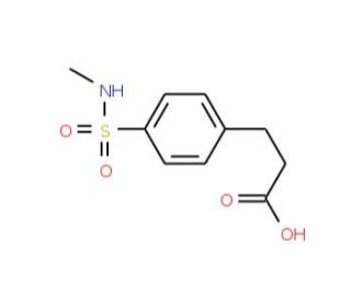 3-(4-Methylsulfamoyl-phenyl)-propionic acid - chemical structure image