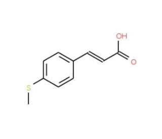 3-(4-Methylsulfanyl-phenyl)-acrylic acid (CAS 102016-58-0) - chemical structure image
