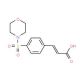 3-[4-(Morpholine-4-sulfonyl)-phenyl]-acrylic acid - chemical structure image