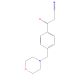 3-[4-(Morpholinylmethyl)phenyl]-3-oxopropanenitrile (CAS 494772-88-2) - chemical structure image