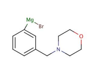 [3-(4-Morpholinylmethyl)phenyl]magnesium bromide (CAS 480424-76-8) - chemical structure image