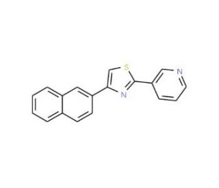 3-(4-Naphthalen-2-yl-thiazol-2-yl)-pyridine - chemical structure image
