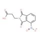 3-(4-Nitro-1,3-dioxo-1,3-dihydro-isoindol-2-yl)-propionic acid 的分子结构, CAS编号: 15728-05-9 3-(4-Nitro-1,3-dioxo-1,3-dihydro-isoindol-2-yl)-propionic acid (CAS 15728-05-9) - chemical structure image