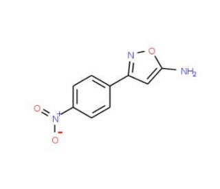 3-(4-Nitro-phenyl)-isoxazol-5-ylamine (CAS 119162-48-0) - chemical structure image
