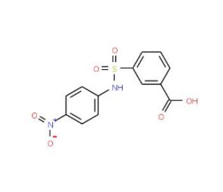 3-(4-Nitro-phenylsulfamoyl)-benzoic acid - chemical structure image