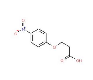 3-(4-nitrophenoxy)propanoic acid (CAS 10572-16-4) - chemical structure image