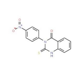 3-(4-Nitrophenyl)-2-thioxo-2,3-dihydro-1H-quinazolin-4-one (CAS 72176-80-8) - chemical structure image