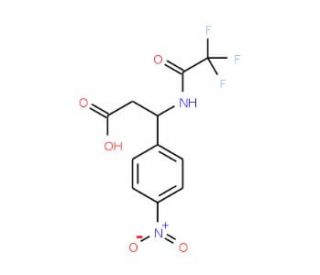 3-(4-Nitrophenyl)-3-[(2,2,2-trifluoroacetyl)amino]propanoic acid - chemical structure image