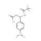 3-(4-Nitrophenyl)-3-[(2,2,2-trifluoroacetyl)amino]propanoic acid - chemical structure image