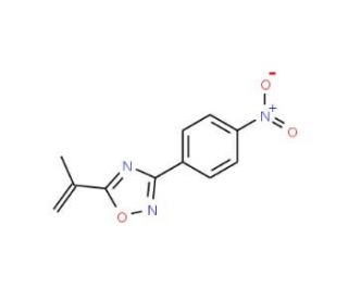 3-(4-Nitrophenyl)-5-(prop-1-en-2-yl)-1,2,4-oxadiazole (CAS 1033202-00-4) - chemical structure image