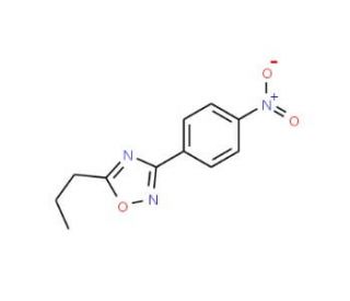 3-(4-Nitrophenyl)-5-propyl-1,2,4-oxadiazole (CAS 10364-67-7) - chemical structure image