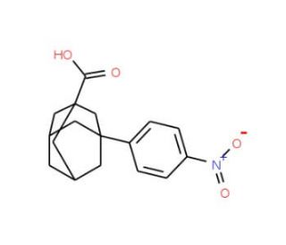 3-(4-Nitrophenyl)adamantane-1-carboxylic acid (CAS 7123-76-4) - chemical structure image
