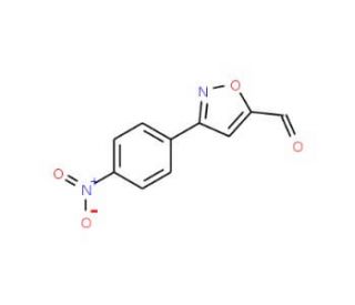 3-(4-Nitrophenyl)isoxazole-5-carbaldehyde (CAS 869496-64-0) - chemical structure image