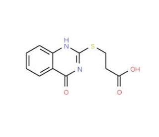 3-(4-Oxo-1,4-dihydro-quinazolin-2-ylsulfanyl)-propionic acid - chemical structure image