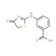 3-(4-Oxo-4,5-dihydro-thiazol-2-ylamino)-benzoic acid - chemical structure image