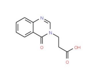 3-(4-Oxo-4H-quinazolin-3-yl)-propionic acid (CAS 25818-88-6 ) - chemical structure image