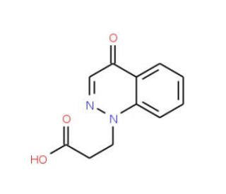 3-(4-oxocinnolin-1(4H)-yl)propanoic acid (CAS 4320-73-4) - chemical structure image