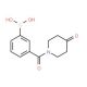 3-(4-Oxopiperidine-1-carbonyl)phenylboronic acid (CAS 850567-32-7) - chemical structure image