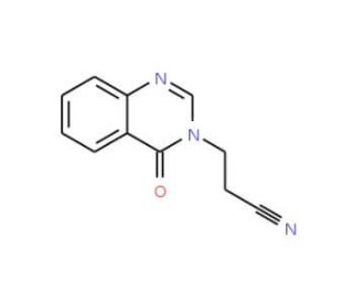 3-(4-oxoquinazolin-3(4H)-yl)propanenitrile (CAS 7455-91-6) - chemical structure image
