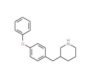 3-(4-Phenoxy-benzyl)-piperidine (CAS 955288-26-3) - chemical structure image