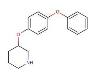 3-(4-Phenoxyphenoxy)piperidine (CAS 946681-18-1) - chemical structure image