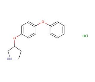 3-(4-Phenoxyphenoxy)pyrrolidine hydrochloride - chemical structure image