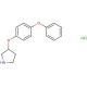 3-(4-Phenoxyphenoxy)pyrrolidine hydrochloride - chemical structure image