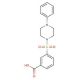 3-(4-Phenyl-piperazine-1-sulfonyl)-benzoic acid - chemical structure image