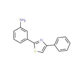 3-(4-Phenyl-thiazol-2-yl)-phenylamine - chemical structure image