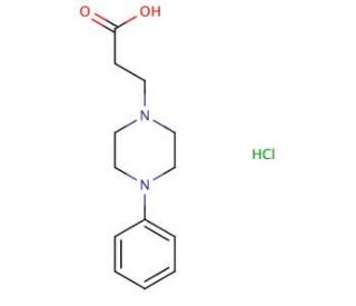 3-(4-phenylpiperazin-1-yl)propanoic acid hydrochloride - chemical structure image