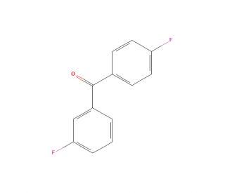 3,4&prime;-Difluorobenzophenone (CAS 345-71-1) - chemical structure image