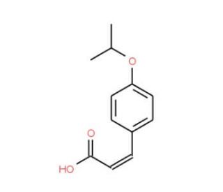 3-[4-(propan-2-yloxy)phenyl]prop-2-enoic acid (CAS 586960-22-7) - chemical structure image