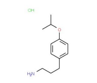 3-[4-(propan-2-yloxy)phenyl]propan-1-amine hydrochloride - chemical structure image
