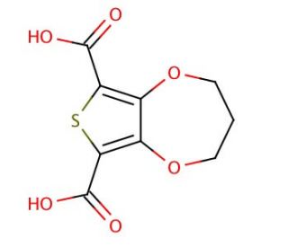 3,4-Propylenedioxythiophene-2,5-dicarboxylic acid (CAS 177364-98-6) - chemical structure image