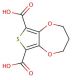 3,4-Propylenedioxythiophene-2,5-dicarboxylic acid (CAS 177364-98-6) - chemical structure image