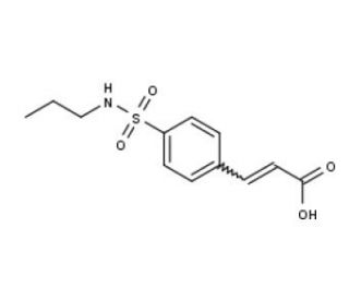 3-[4-(propylsulfamoyl)phenyl]prop-2-enoic acid (CAS 926248-32-0) - chemical structure image