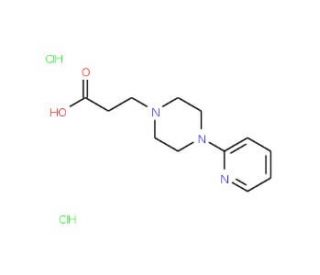 3-(4-Pyridin-2-yl-piperazin-1-yl)-propionic acid dihydrochloride - chemical structure image