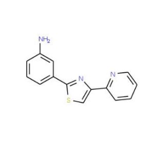 3-(4-Pyridin-2-yl-thiazol-2-yl)-phenylamine - chemical structure image