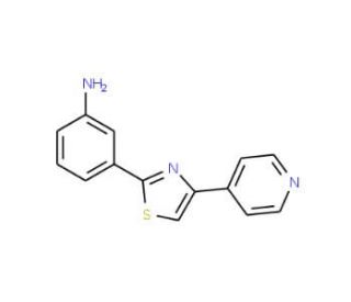 3-(4-Pyridin-4-yl-thiazol-2-yl)-phenylamine - chemical structure image