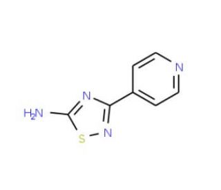 3-(4-Pyridinyl)-1,2,4-thiadiazol-5-amine (CAS 35115-35-6) - chemical structure image